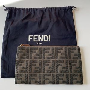 FENDI Canvas clutch